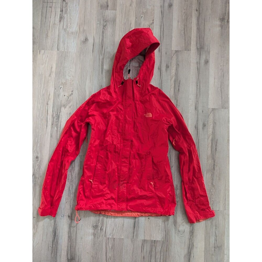 The North Face Red Women's HyVent Rain Jacket, Small (C3)